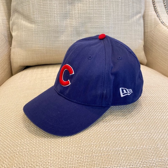 Chicago Cubs MLB New Era Adult Blue With Red C Baseball Hat - Picture 2 of 12